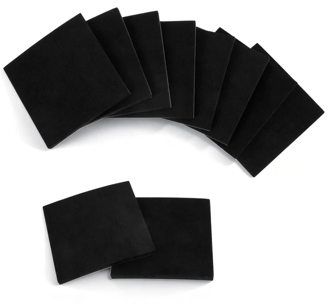 Main image of 8Pcs Adhesive Foam Padding Sheets with Adhesive Backing - Closed Cell Neoprene Foam Sheet, Self Stick Insulation Anti Vibration Pads, Non-Slip Insulation Pads Vibration, 4" x 4" Neoprene Rubber Sheets