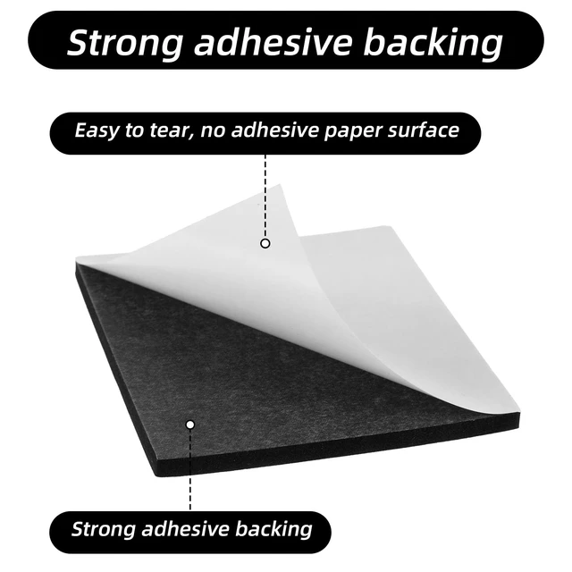 Alt view image 3 of 7 - 8Pcs Adhesive Foam Padding Sheets with Adhesive Backing - Closed Cell Neoprene Foam Sheet, Self Stick Insulation Anti Vibration Pads, Non-Slip Insulation Pads Vibration, 4" x 4" Neoprene Rubber Sheets