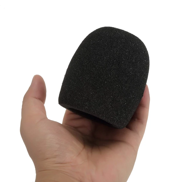 Alt view image 4 of 5 - 40 Pack Foam Mic Covers Handheld Microphone Windscreen Black Mic Sponge Foam Cover Shield