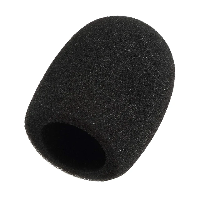 Alt view image 3 of 5 - 40 Pack Foam Mic Covers Handheld Microphone Windscreen Black Mic Sponge Foam Cover Shield