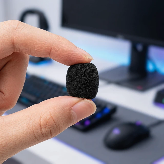 Alt view image 3 of 7 - 40 Pack Microphone Windscreen Foam Covers, Black Mic Foam Covers for Lavalier Microphones, Headset Mic Covers, Small Microphone Sponge Wind Covers for Noise Reduction and Dust Protection