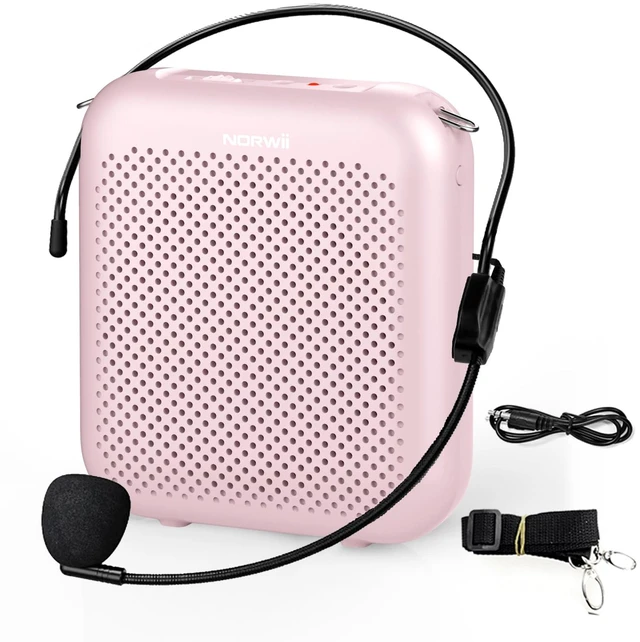 Main image of Voice Amplifiers for Teacher with Headset Microphone and Speaker | Natural voice amplification preserves the original sound. Free from noise and feedback. Portable design for Indoor use.