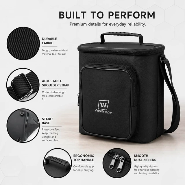 Alt view image 4 of 7 - Carrying Case for S99 Voice Amplifier,Portable Speaker Microphone Combo Bag | Designed for S99 microphone speaker Set, this protective case offers padded protection, accessory storage