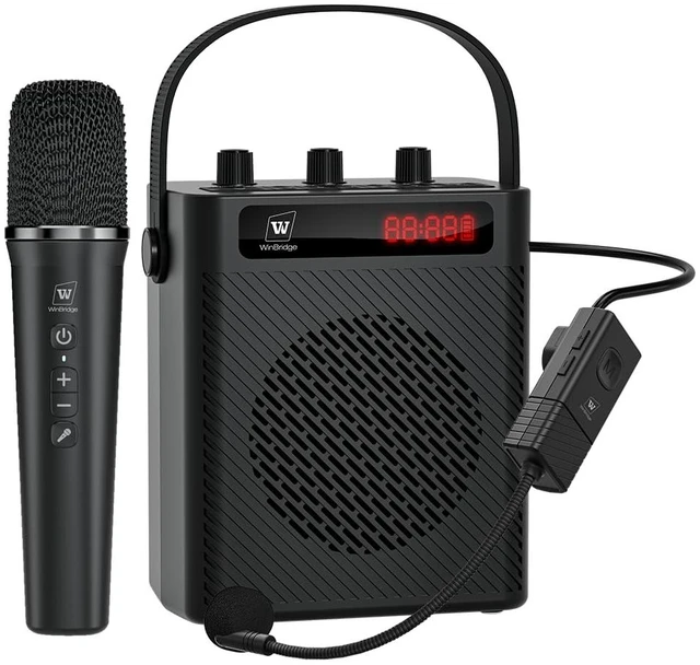 Main image of 40W Bluetooth Voice Amplifier with Headset Mirophone & Handheld Mic | Portable Rechargeable PA System for Teachers & Events,Wireless Karaoke Speaker with 4 Sound Effects for Guitar S95