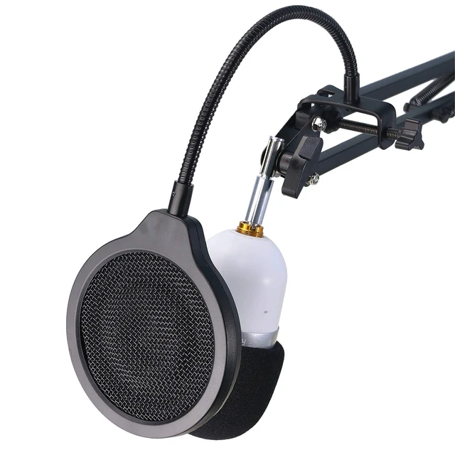 Alt view image 7 of 7 - Razer Seiren Mini Pop Filter with Foam Windscreen - 3 Layers Pop Screen Shield and Foam Cover Compatible with Razer Seiren Mini Mic