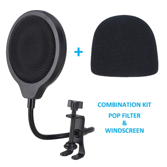 Alt view image 3 of 7 - Razer Seiren Mini Pop Filter with Foam Windscreen - 3 Layers Pop Screen Shield and Foam Cover Compatible with Razer Seiren Mini Mic