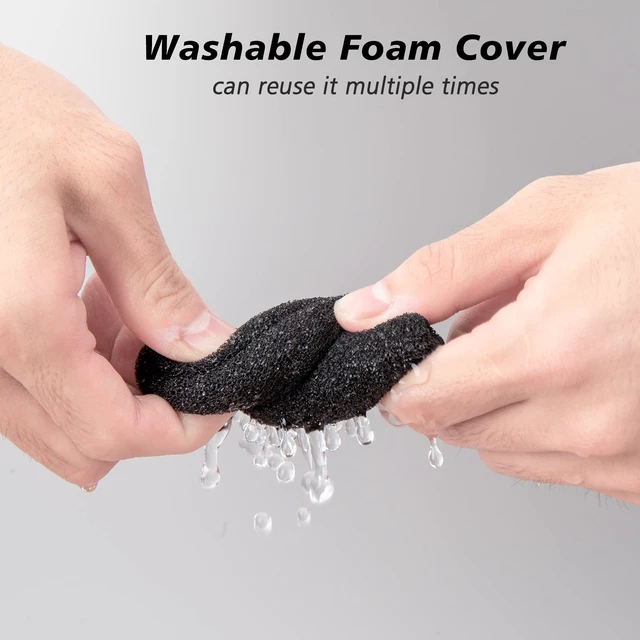 Alt view image 4 of 7 - Microphone Pop Filter for SoloCast, Foam Cover for HyperX SoloCast 2 | Noise Reduction Gaming Mic Pop Filter, 1 Pack