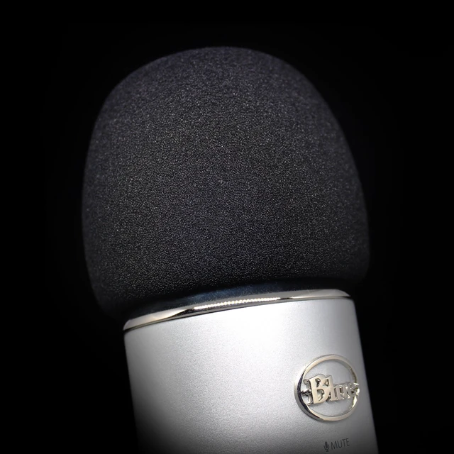 Alt view image 5 of 7 - Foam Windscreen for Blue Yeti Microphone - Pop Filter Cover made from Quality Sponge Material that Filters Unwanted Recording and Background Noises - Black Color