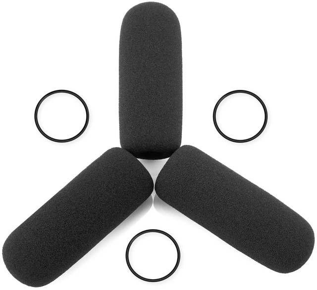 Main image of for David Clark M7A Mic Cover, M-4 / M-7 / H10 / H20 /DC PRO-X2 / PRO-2 / DC ONE-X ENC Headset Aviation Microphone Replacement Pop Filter Protector, 3pack Windscreen