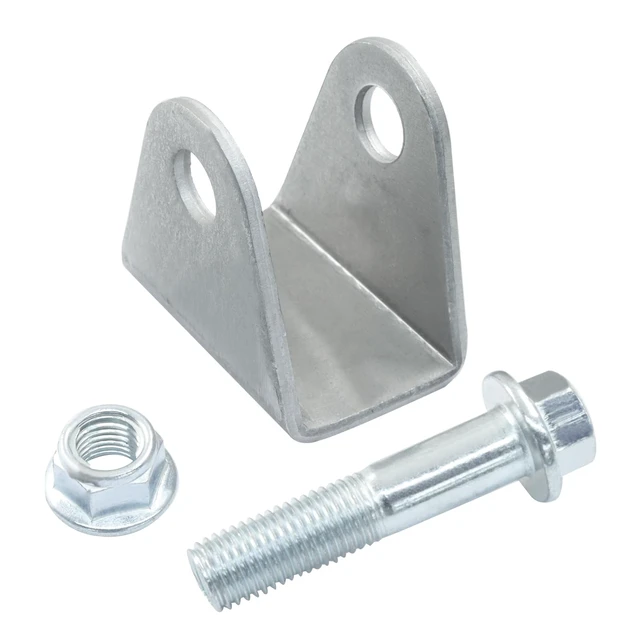 Alt view image 2 of 5 - Universal Shock Mount Kit, Silver Steel, 4 Pack | ATV Dirt Bike Compatible, U Shape Suspension Bracket, Includes Hardware, For Go-Karts Motorcycles