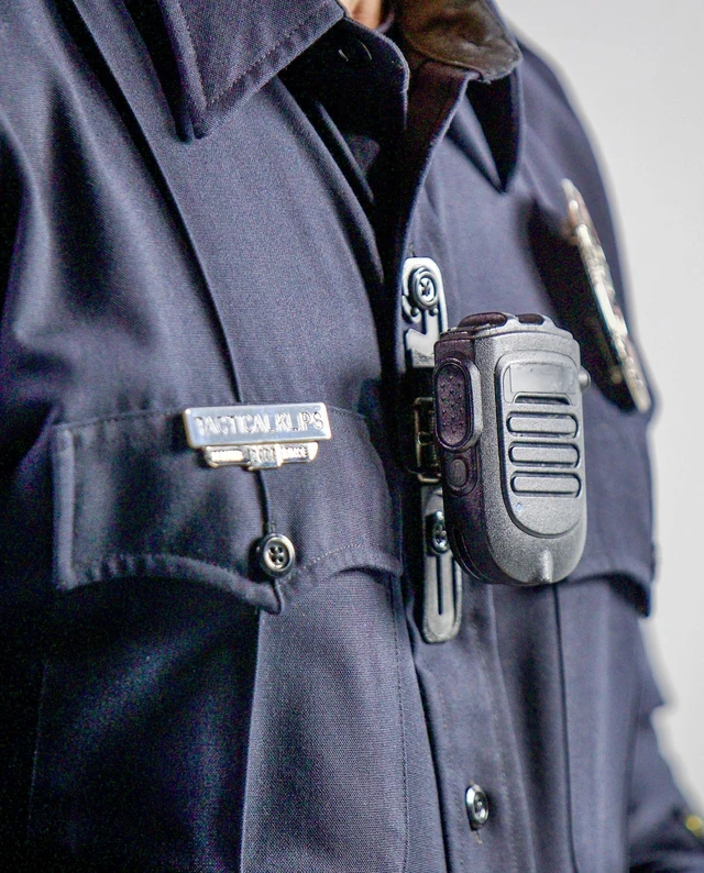 Alt view image 3 of 7 - TMK2 - Two Button Tactical Mic Klip | Two-Way Radio Microphone Clip for First Responder Uniforms (TMK2)