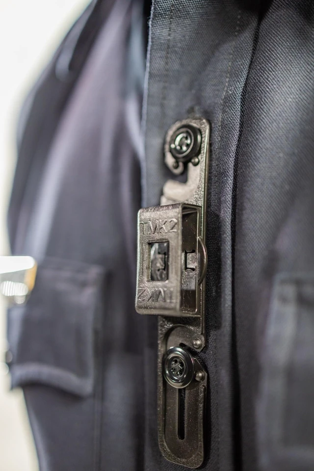 Alt view image 6 of 7 - TMK2 - Two Button Tactical Mic Klip | Two-Way Radio Microphone Clip for First Responder Uniforms (TMK2)