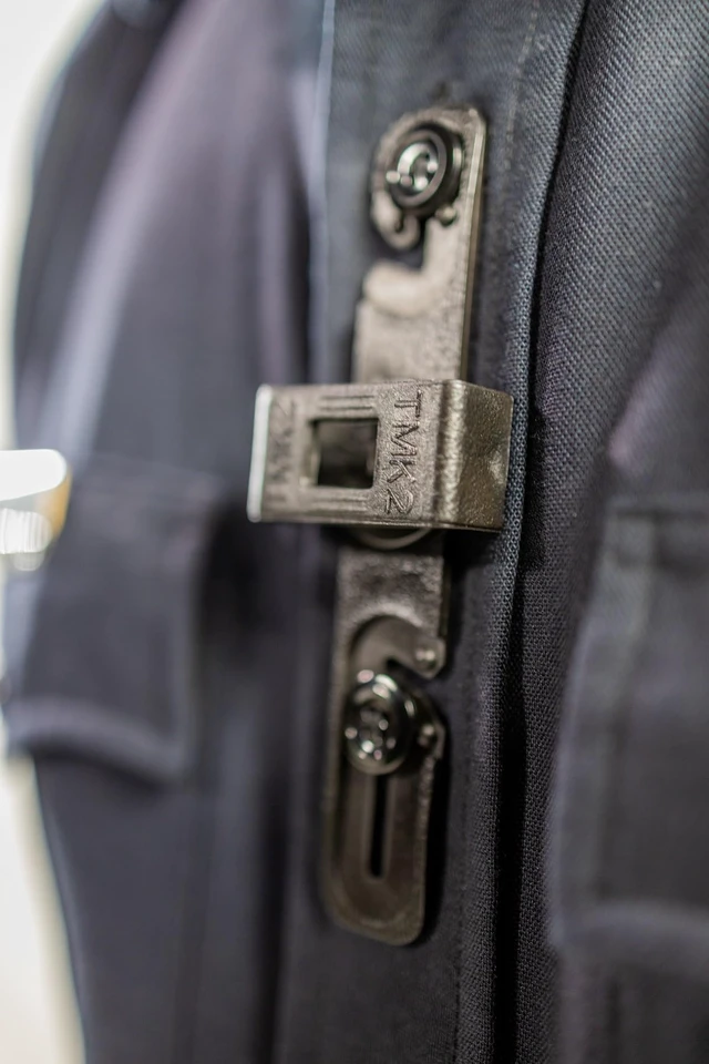 Alt view image 7 of 7 - TMK2 - Two Button Tactical Mic Klip | Two-Way Radio Microphone Clip for First Responder Uniforms (TMK2)