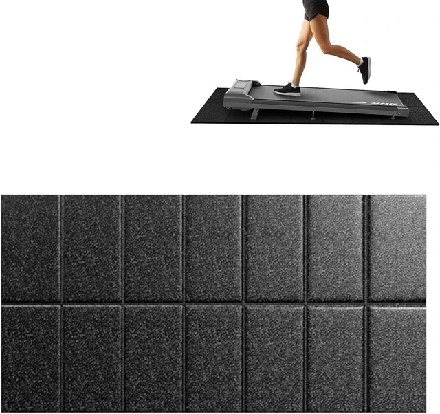 Main image of Walking Pad Mat 55x24 for Carpet Floors, Workout Floor Protection | Treadmill Mat for Hardwood Under Walking pad Treadmill Bike Exercise Equipment