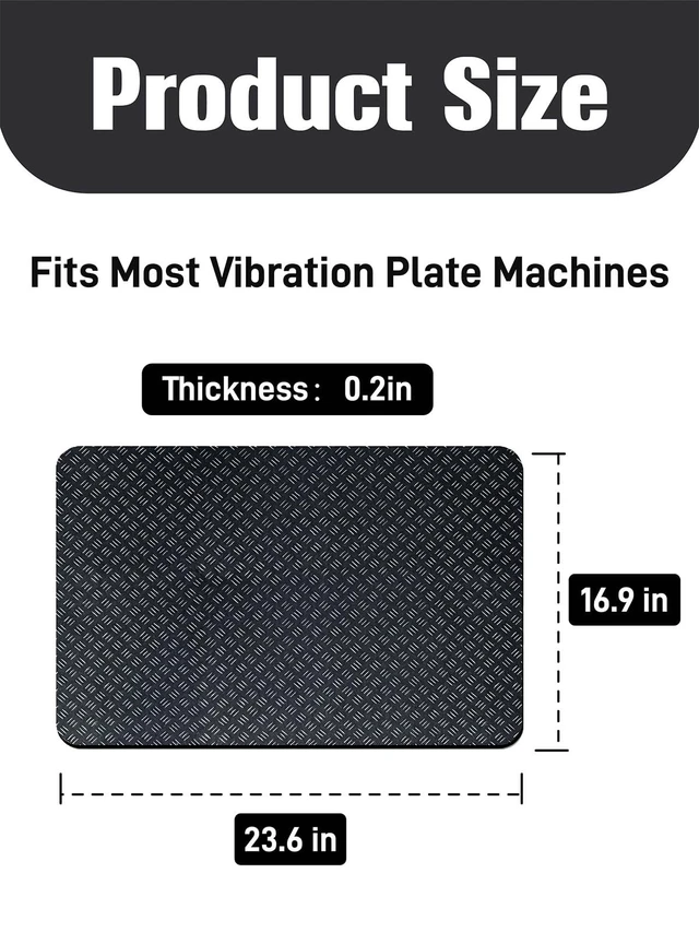 Alt view image 5 of 6 - Upgraded Double-Sided Non-Slip Surface Mat for Vibration Plate Machine - Anti Vibration Pad & Exercise Mat for Most Vibration Platform Machines, Reduce Noise Accessories, Protect Floors & Carpet