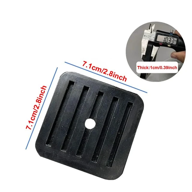 Alt view image 2 of 7 - 4 Pack Mini Split Anti-Vibration Pads Wall Mounting Bracket Isolator Rubber Pad Damper Shock Absorbing Feet for Ductless Air Conditioner Heat Pump System Outdoor Condenser Unit A/C HVAC