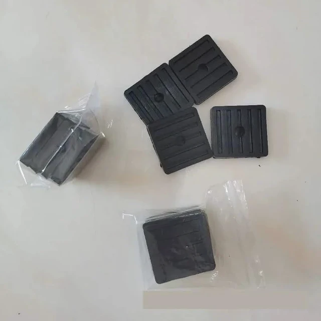 Alt view image 7 of 7 - 4 Pack Mini Split Anti-Vibration Pads Wall Mounting Bracket Isolator Rubber Pad Damper Shock Absorbing Feet for Ductless Air Conditioner Heat Pump System Outdoor Condenser Unit A/C HVAC