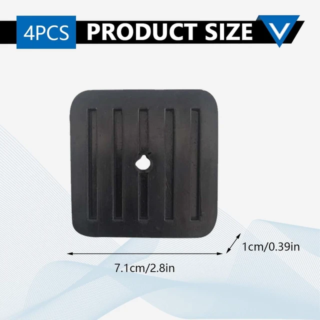 Alt view image 2 of 7 - 4 Pcs Mini Split Anti-Vibration Pads, Air Conditioner Shock Pad, Wall Mounting Bracket Rubber Isolator Pad for Ductless Split Air Conditioner Condenser Heat Pump System Outdoor Condenser Unit A/C HVAC
