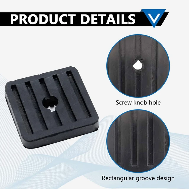 Alt view image 3 of 7 - 4 Pcs Mini Split Anti-Vibration Pads, Air Conditioner Shock Pad, Wall Mounting Bracket Rubber Isolator Pad for Ductless Split Air Conditioner Condenser Heat Pump System Outdoor Condenser Unit A/C HVAC