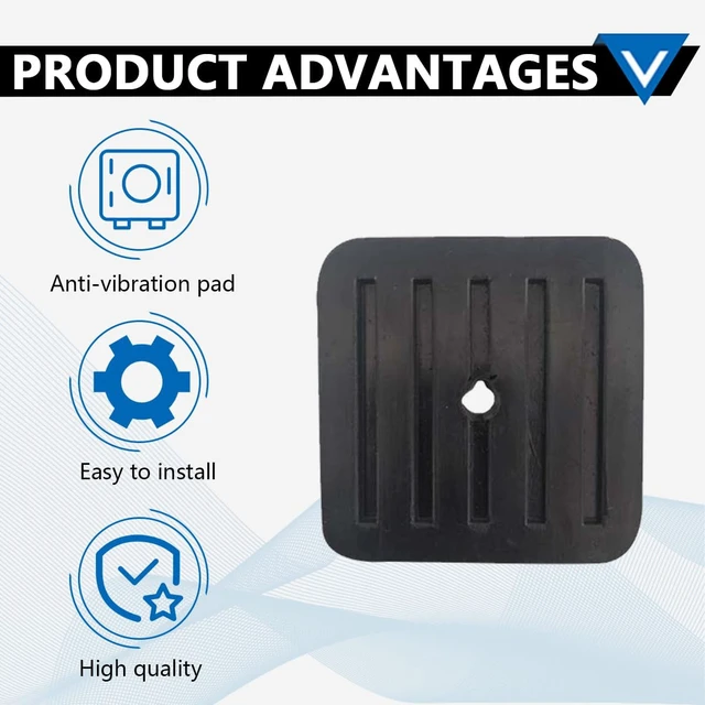 Alt view image 4 of 7 - 4 Pcs Mini Split Anti-Vibration Pads, Air Conditioner Shock Pad, Wall Mounting Bracket Rubber Isolator Pad for Ductless Split Air Conditioner Condenser Heat Pump System Outdoor Condenser Unit A/C HVAC