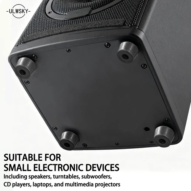 Alt view image 5 of 7 - 1.2" Silicone Non-Skid Speaker Pads-8Pack, Adhesive, for Small Speakers, Turntable, Subwoofer Isolation Feet, Reduced Resonance & Vibration