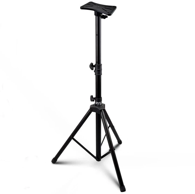 Main image of Mount Holder Heavy Duty Rubber Capped Tripod, Adjustable Height from 36.2 x 58.0 inches, Locking Safety PIN and 35mm Compatible Insert, On-Stage or in-Studio Use - PSTND1