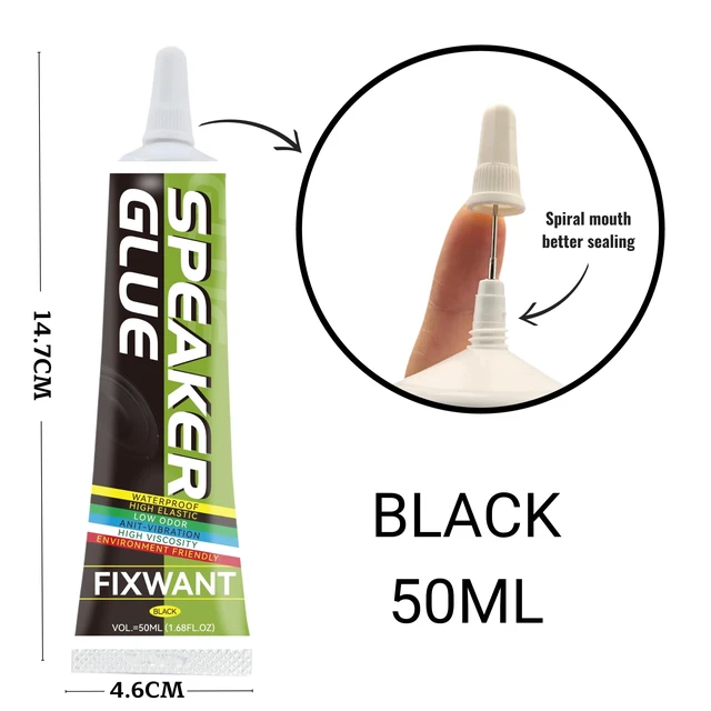 Alt view image 4 of 6 - Loud Speaker Repair Glue Foam Side Dust Cap Rubber Edge Cone Basin Strong Adhesive 50ML/1.68 fl.oz (1)