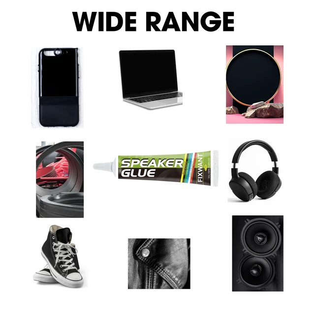Alt view image 6 of 6 - Loud Speaker Repair Glue Foam Side Dust Cap Rubber Edge Cone Basin Strong Adhesive 50ML/1.68 fl.oz (1)