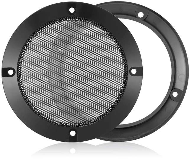 Main image of 2PCS 5in Universal Speaker Grills, Round Speaker Cover Grill Mesh | Universal Steel Mesh Grille with Mounting Screws for Home Theater & Car Audio Woofer Loudspeaker, Decorative Circle Grille