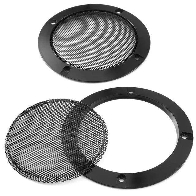Alt view image 4 of 7 - 2PCS 5in Universal Speaker Grills, Round Speaker Cover Grill Mesh | Universal Steel Mesh Grille with Mounting Screws for Home Theater & Car Audio Woofer Loudspeaker, Decorative Circle Grille