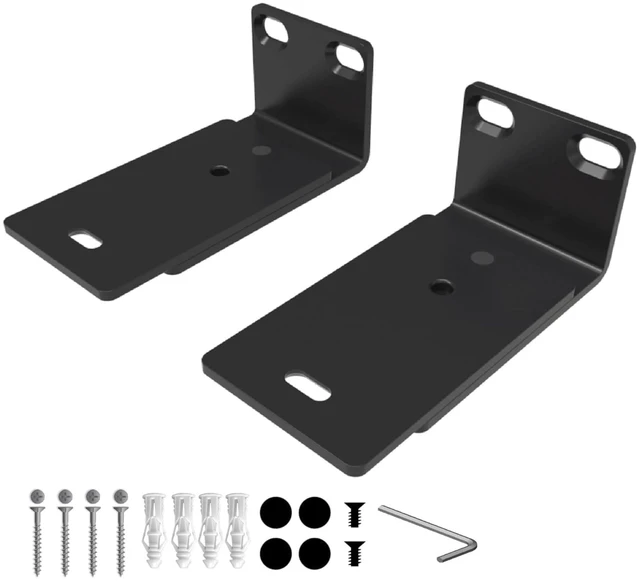 Main image of Adjustable Soundbar Wall Mount for Bose Sound Bar, Black, Pair | Compatible with Bose 300/500/550/600/700/900 Lifestyle Ultra, Smart Sound Bar, TV Speaker, Mounting Under TV Bracket, Black