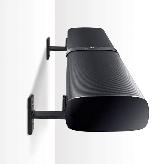 Alt view image 2 of 7 - Heavy Duty Aluminum Soundbar Wall Mount - Universal Adjustable Bracket for RV, Home Theater & More - Fits Samsung, Sony, Bose, Sonos, LG, Vizio, Roku, Yamaha - Solid & Rust-Proof