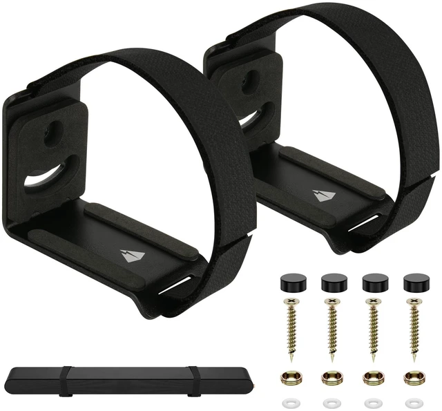 Main image of Soundbar Wall Mount for JBL/Bose/Sonos/Samsung/Vizio/Sony Sound bar | Under TV Soundbar Mount for Home RV Boat Bracket with Hook and Loop Straps Metal Sound Bar Shelf