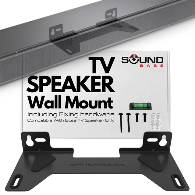 Main image of TV Speaker Wall Mount Bracket for Bose TV Speaker Soundbar Only | Only Compatible with Bose TV Speaker Sound Bar | Complete with Full Mounting Hardware Kit | UK Design