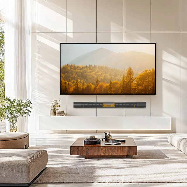 Alt view image 6 of 7 - Soundbar Wall Mount Compatible with Sonos Arc and Sonos Arc Ultra | Sound Bar Mount on Wall Under TV, Hidden Design, Optional Smart EQ Optimization Switch, Sturdy Steel Structure