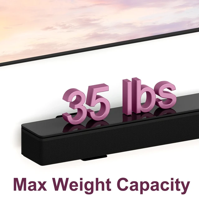 Alt view image 5 of 7 - Black Mounting Wall Bracket Compatible with Bose WB-300, SoundTouch 300, 500, 700, 900 Soundbar Speaker
