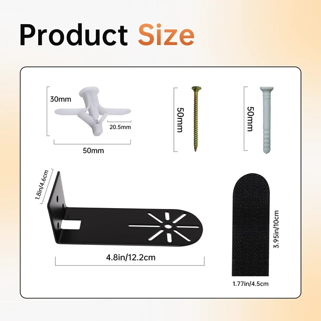 Alt view image 6 of 7 - Soundbar Wall Mount for Samsung, Sony, Bose, VIZIO, Sonos, LG, Roku | Stabilized Mounting Under The TV , Hold Up to 36 Lbs, Universal Soundbar Shelf