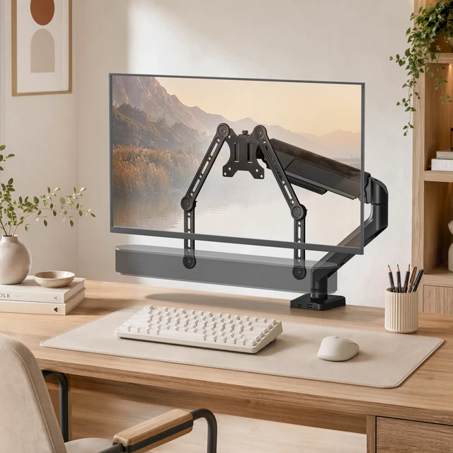 Alt view image 4 of 7 - Universal Soundbar Mount 33Lbs L-Shaped 19in Extension Arms for TV | Detachable 19in Extension Arms, L-Shaped Holder, VESA Compatible, Mount Above Or Under TV, Supports Soundbars Up To 33Lbs