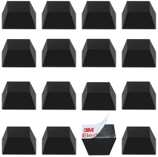 Main image of Speaker Isolation Feet, 0.8" (16 Pcs) Adhesive Silicone Pads for Studio Monitor Pair, Turntable Isolation Base to Reduce Vibration & Resonance, Non Slip Spikes for Desktop, Home Theater