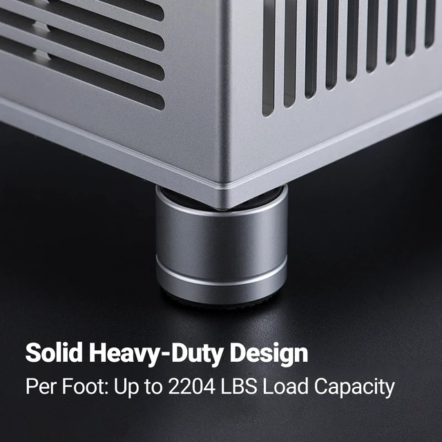 Alt view image 4 of 7 - 1Inch Speaker Isolation feet,PC Case Feet with DoubleSided Silicone Pads | 1.18" x 0.98" 30×H25mmAluminum Anti-Vibration Pads for PC CaseSpeakers & Lightweight Turntables, 4-Pack