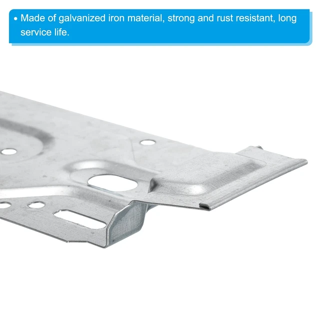 Alt view image 4 of 6 - Air Conditioner Wall Mount Bracket, Indoor Internal Unit Universal Hanging Plate Hook Support Bracket Board Adjustable for HVAC