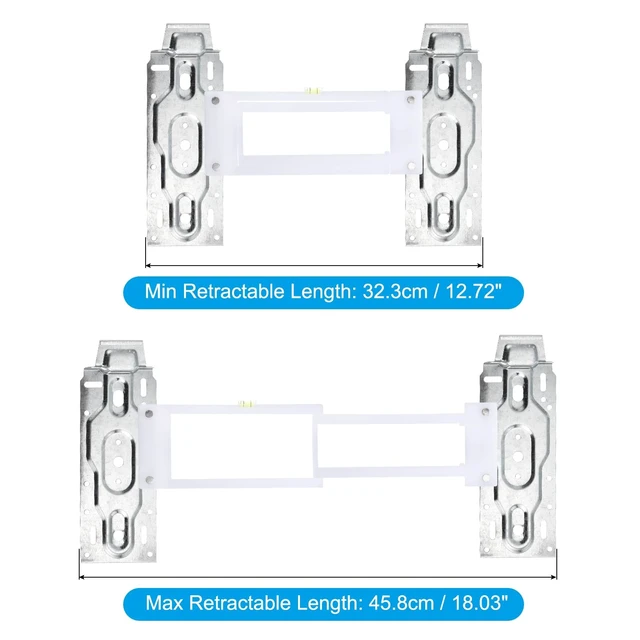 Alt view image 5 of 6 - Air Conditioner Wall Mount Bracket, Indoor Internal Unit Universal Hanging Plate Hook Support Bracket Board Adjustable for HVAC