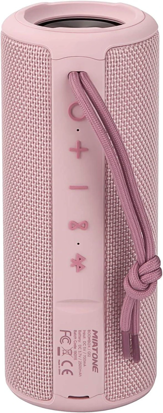 Alt view image 2 of 5 - Boombox Portable Bluetooth Speaker Wireless Outdoor Waterproof Speaker - Grey PINK