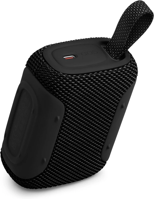 Alt view image 4 of 5 - Go 5 - Ultra-portable IP68 waterproof & drop-proof speaker (Squad) | JBL legendary sound & ambient edge lighting, Up to 10Hrs of Playtime, AirTouch instant stereo pairing or connect via Auracast Black