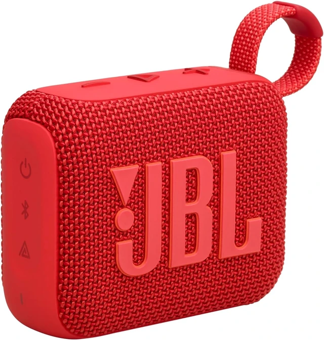 Alt view image 2 of 4 - Go 4 - Ultra-Portable, Waterproof and Dustproof Bluetooth Speaker, Big JBL Pro Sound with Punchy bass, 7-Hour Built-in Battery, Made in Part with Recycled Materials (Squad) Red