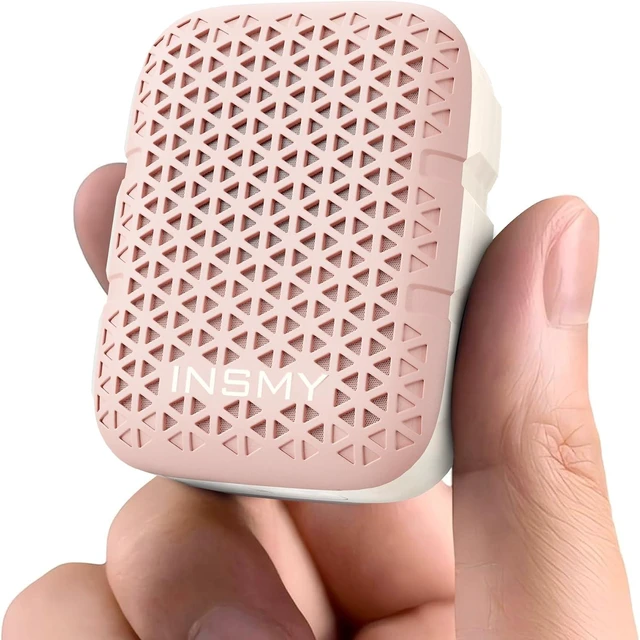 Main image of Wearable Bluetooth Speakers IP67 Waterproof Clip On Small Speaker | Portable Personal Speakers,Clean Sound,Stereo Pair,Wireless,ENC Built-in Mic,Lightweight for Golf Work Pool Gift (Black) Pink