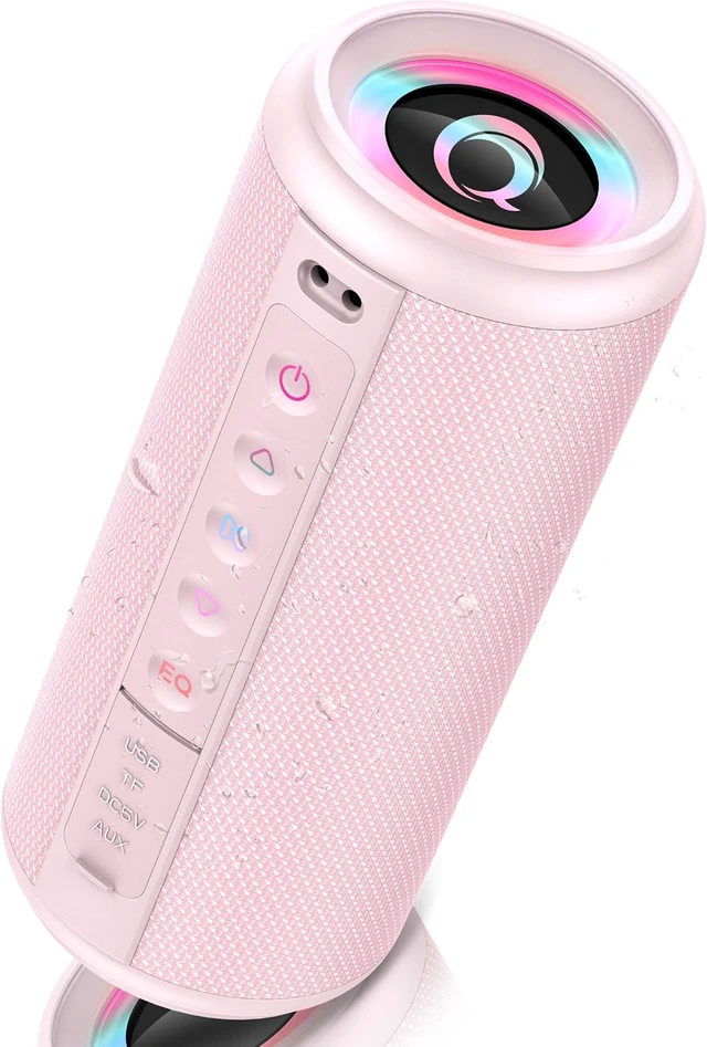 Alt view image 2 of 4 - Portable Bluetooth Speaker, 2026 Wireless Speaker with HD Stereo Sound, 30H | 2026 Bluetooth 5.4, Deep Bass, LED Lights, IP7, TWS Pairing, Built-in Mic, for Outdoor, Home, Shower, Beach, Party, Gift
