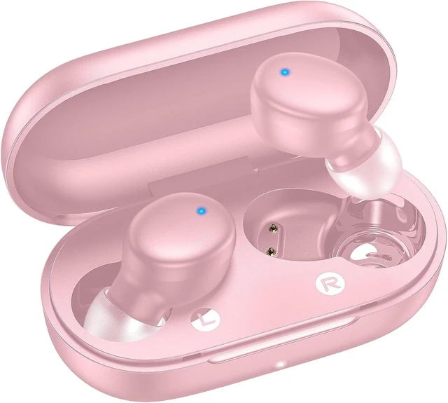 Main image of Wireless Earbuds Bluetooth 5.3 Light Weight in Ear Headphones | Premium Sound Bass Ear buds with Charging Case,Touch Control,Built in Mics Headset,Clear Calls for Sports Workout-Blue Pink