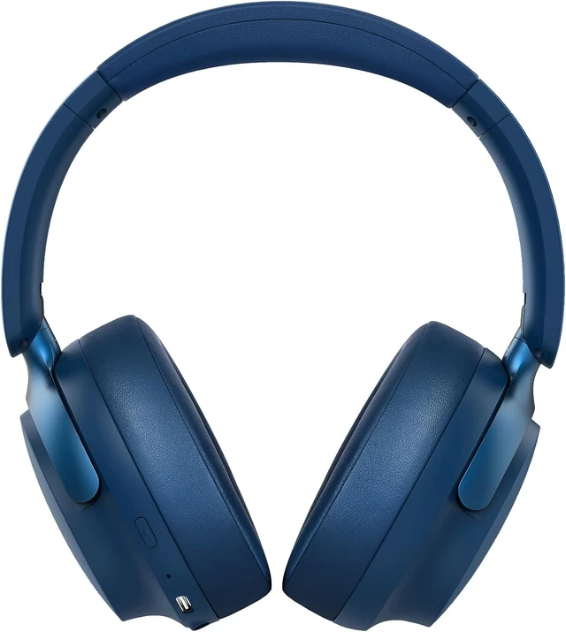Alt view image 5 of 5 - B8 Bluetooth Headphones Over Ear, 6 EQ Music Modes and 50H Playtime Deep Bass Wireless Headphones with Mic, Lightweight Folding HiFi Stereo Headset for iPad/Travel/Tablet/PC/Home Beige White Blue