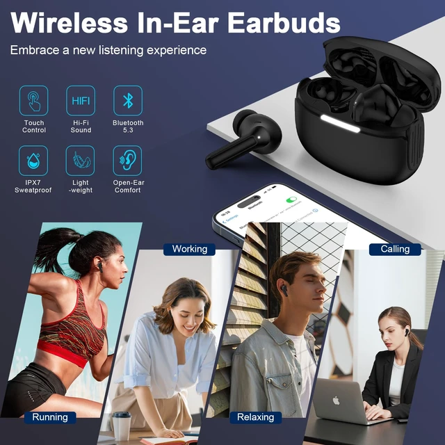 Alt view image 7 of 7 - Samsung Wireless Earbuds Bluetooth 5.3 Headphone for Samsung Galaxy A17 A18